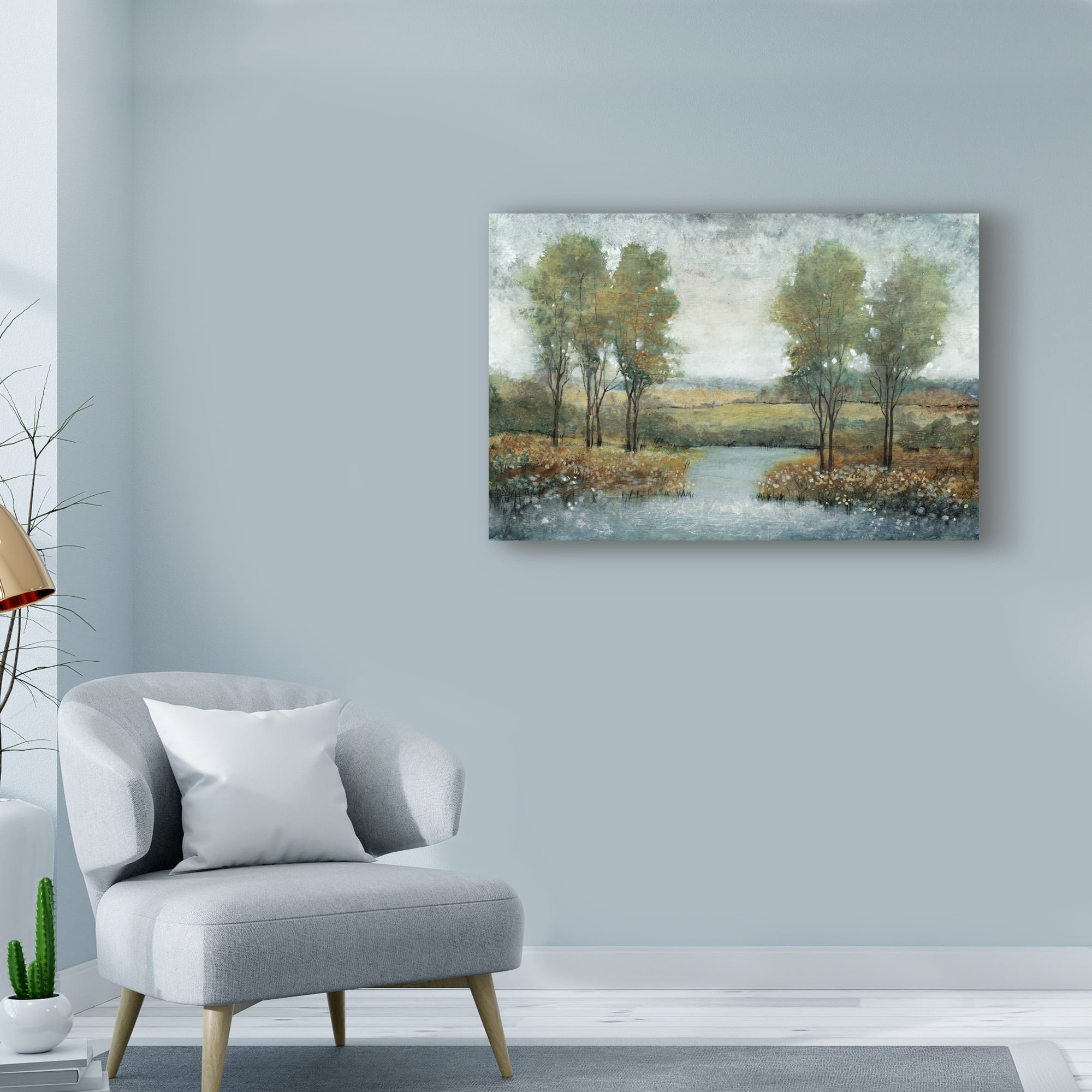 Tim Otoole 'Stream Side Ii' Canvas Art