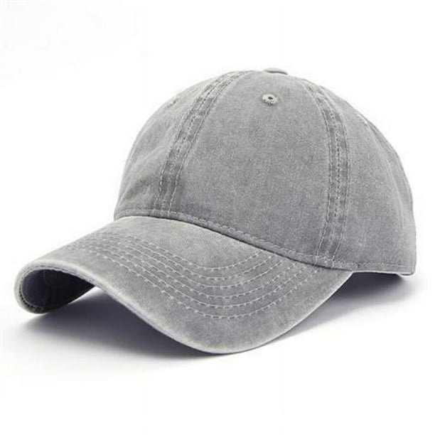 Gorras de béisbol lisas de algodón lavado vintage, ajustables, no estructurados, suaves, en blanco, casuales, sombreros de bola para papá para hombres y mujeres