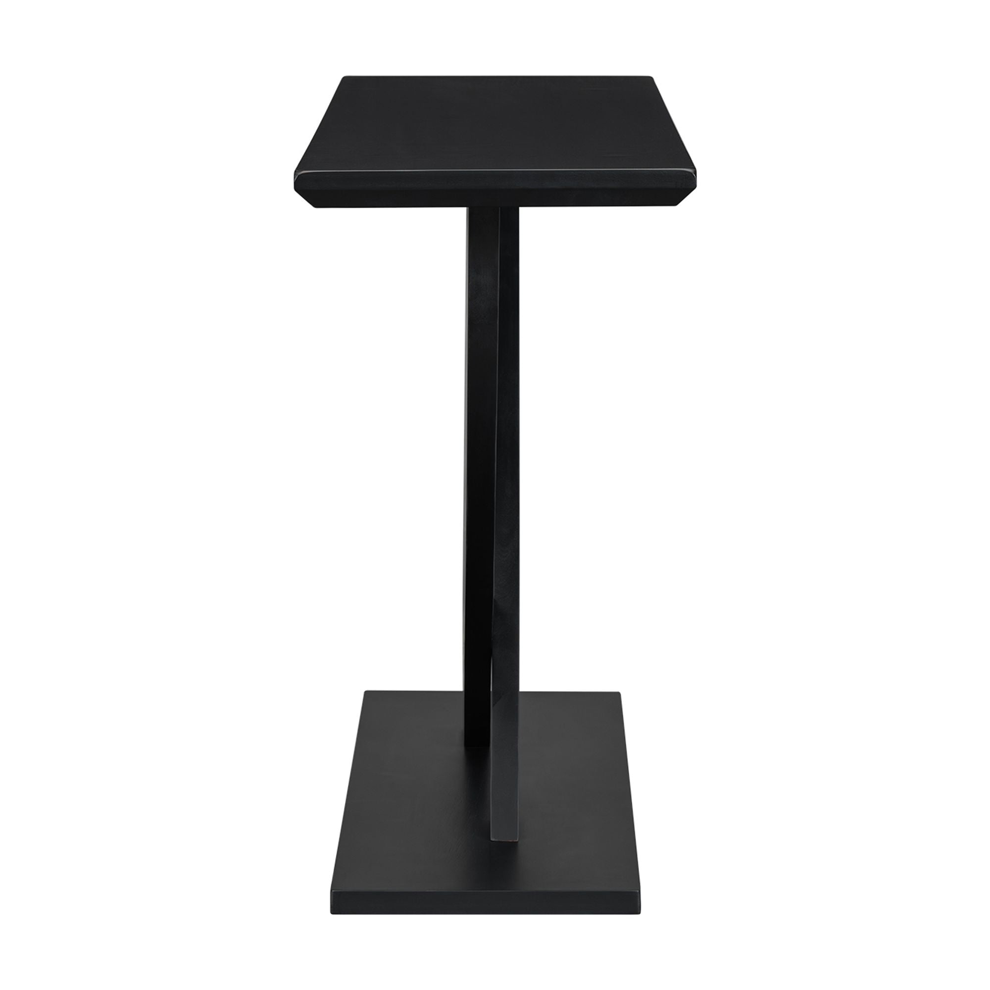 EUROCO 57" Longer Console Table, Rustic Entryway Table with Solid Wood Cross-Leg,Narrow Wood Sofa Table Foyer Table for Entrance, Living Room,Black