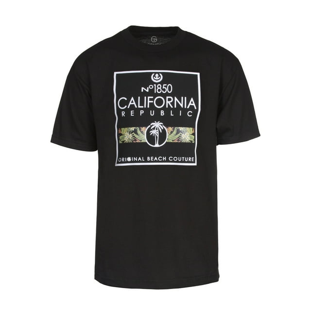 California Pride T-Shirts à Manches Courtes pour Hommes - Original Beach Couture - Large