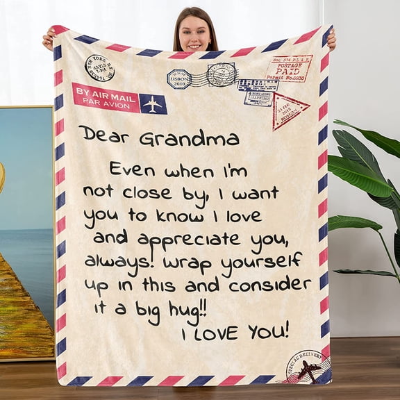 Gfts for Grandma,for Grandma Mothers Day Birthday GIFS from Granddaughter Grandson,Grandma Blanket (50"x60", Grandma Gifts)
