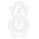 thumbnail image 3 of Molecular Style Bear Cocktail Glass For Home And Cafe Use Transparent 1Pcs Beverage Storage, 3 of 4
