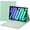 Green, variant on Touch Keyboard Case for iPad Mini 7 (A17 Pro)/Mini 6th Generation Case 8.3 inch (2024/2021) with Pencil Holder - Magnetically Detachable Touch Bluetooth Keyboard