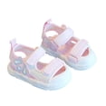 thumbnail image 4 of WUANDIXFA Toddler Boys Girls Athletic Sandals Summer Outdoor Open Toe Sport Shoes Breathable Soft Sole Lightweight Water Shoes (Pink, 5), 4 of 6