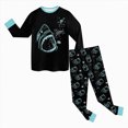 thumbnail image 4 of HFHAPW Little Boy Girl Pajama Set Sleepwear Long Sleeve Pjs 2 Piece Jammies Fall Winter, 4 of 7