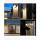 thumbnail image 3 of Lámpara De Pared Decorativa Exterior Impermeable color negro, 3 of 4