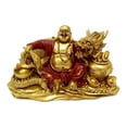 thumbnail image 1 of Happy Buddha With Dragon Statue, 1 of 1