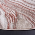 thumbnail image 3 of SAFAVIEH Meadow Joey Wavy Marble Area Rug, Rust/Ivory, 6'7" x 6'7" Round, 3 of 8