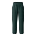 thumbnail image 4 of PYGNJK Women's Straight Leg Pants Yoga Pants High Waisted Casual Dress Pants With Pockets, 4 of 6