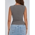 thumbnail image 2 of Remera PRETTYGARDEN Mujer Ajustada con Mangas Caperuza Gris Talle S, 2 of 9