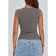 thumbnail image 2 of Musculosa PRETTYGARDEN Mujer Canalé Manga Corta Gris Talle XL, 2 of 9
