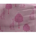 thumbnail image 4 of oneOone Georgette Viscose Fabric Tree & Giraffe Block Print Fabric By Yard 42 Inch Wide, 4 of 4