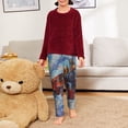 thumbnail image 6 of Hirioo Cartoon Train Hot Air Balloon for Teenagers' Pajama Pants Womens Lounge Pants with Pockets Pj Bottoms Pants for Men-Large, 6 of 6