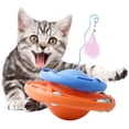 thumbnail image 4 of Juguete de gato de 360 grados, bola rodante de persecución, juego de interior, giratorio de entrenamiento, juguete de s para gatos, - Azul anaranjado Naranja azul Sunnimix Juguetes para gatos, 4 of 8