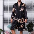 thumbnail image 2 of Ensemble de Shorts de Pyjama pour Hommes Homme Décontracté Manches Longues à Lacets Imprimé Maison Poche Longue Robe de Pyjama Ensembles de Pyjama pour Hommes Manches Longues Ensemble de Shorts de Pyjama pour Hommes Ensemble de Pyjamas pour Hommes Shorts, 2 of 8
