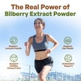 thumbnail image 5 of Bilberry Fruit Powder 4:1 Extract 4x Stronger Antioxident Anthocyanin 4oz, 5 of 8