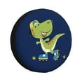 thumbnail image 2 of Balery Dino Playing Roller Skate Tire Covers - Tough Tire Wheel Protector for Truck, SUV, Trailer, Camper, RV -15 inch, 2 of 8