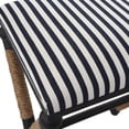 thumbnail image 7 of Uttermost Braddock 28" Iron and Fabric Backless Counter Stool - Black/Navy/Cream, 7 of 7