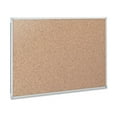 thumbnail image 2 of Mead Cork Surface Bulletin Board 24" Height x 36" Width - Natural Cork Surface - Self-healing - Silver Aluminum Frame - 1 Each, 2 of 5