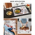 thumbnail image 5 of Large Induction Cooktop Protector Mat Snowman Grey Stove Top Covers for Electric Stove, Christmas Tree Forest Elk Birds Winter Snowflake Decorative Stove Burner Cover Mats, Glass Top Stove Cover, 5 of 7