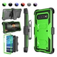 thumbnail image 1 of 6.4" 2019 Galaxy S10 Plus Case, Galaxy S10 Plus Case Holster Belt, S10+ Clip, Njjex Shock Absorbing [Without Built-in Screen Protector] & Kickstand + Holster Belt Clip Carrying Armor Cover -Red, 1 of 7