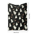 thumbnail image 3 of Halloween Flannel Throw Blanket 39.37x29.52in Soft Nap Cover for Sofa Air Conditioning Family Use(D), 3 of 6