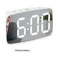 thumbnail image 3 of Wweixi Alarm Clock Digital Electronic Bedroom Bedside Temperature Display Thermometer Snooze Portable Desktop Date Calendar Household Type 9, 3 of 9