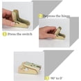 thumbnail image 4 of Verrous de Pieds de Table Pliants Flexibles, Charnières de Verrouillage Forcé à Ressort pour Meubles Robustes, Ensemble de 4 Pcs, 4 of 5
