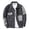 A1-Grey1539, variant on Mens Patchwork Denim Jacket Turn-Down Collar Regular Fit Outdoor Long Sleeve Outer Coat