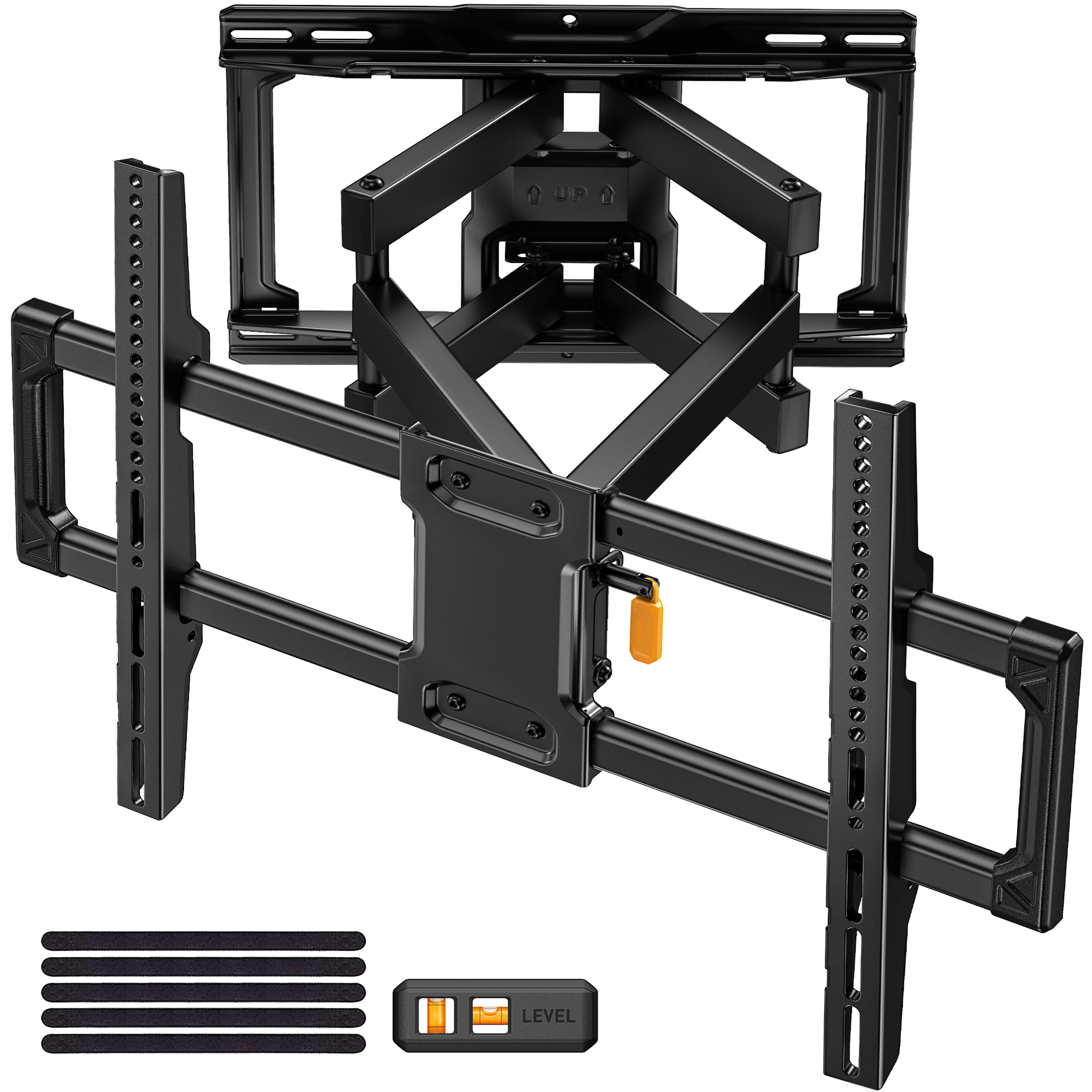 MountFTV Full Motion TV Wall Mount, 42-92 inch, 132 lbs