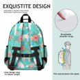 thumbnail image 5 of Great Pyrenees and Rose Blue Pattern Backpack for School, Cute School Bag with Adjustable Shoulder Straps and Padded Back, 15.25"x11.5"x5.25", 5 of 5