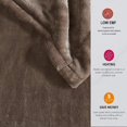 thumbnail image 5 of Beautyrest Plush Electric Blanket Throw for Cold Weather, Multi-Level Heat Settings, Secure Comfort Low EMF Technology, Full, Mink, 5 of 5