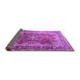 thumbnail image 2 of Ahgly Company Indoor Round Medallion Purple Traditional Area Rugs, 5' Round, 2 of 4