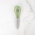 thumbnail image 3 of Mrs. Anderson’s Baking Rapid Whisk Junior with Double Helix Spiral Blades, 18/8 Stainless Steel and Silicone, Green, 3 of 5