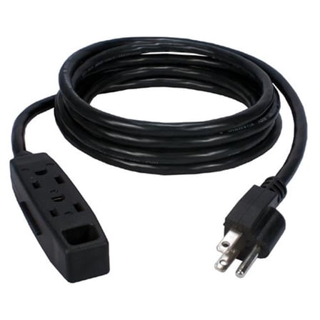 3-Outlet 3-Prong 25 ft. Power Extension Cord