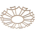 thumbnail image 2 of 30"OD x 10 1/2"ID x 1/4"T Augustus Wood Fretwork Pierced Ceiling Medallion, Alder, 2 of 3