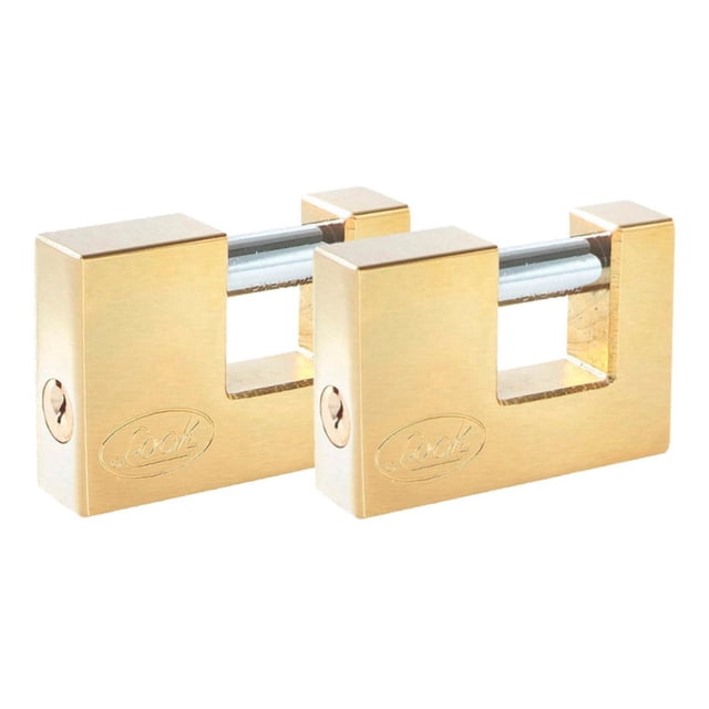 Candado Para Cortina Antipalanca 80mm Seguridad 2 Pzas Lock J2CCL