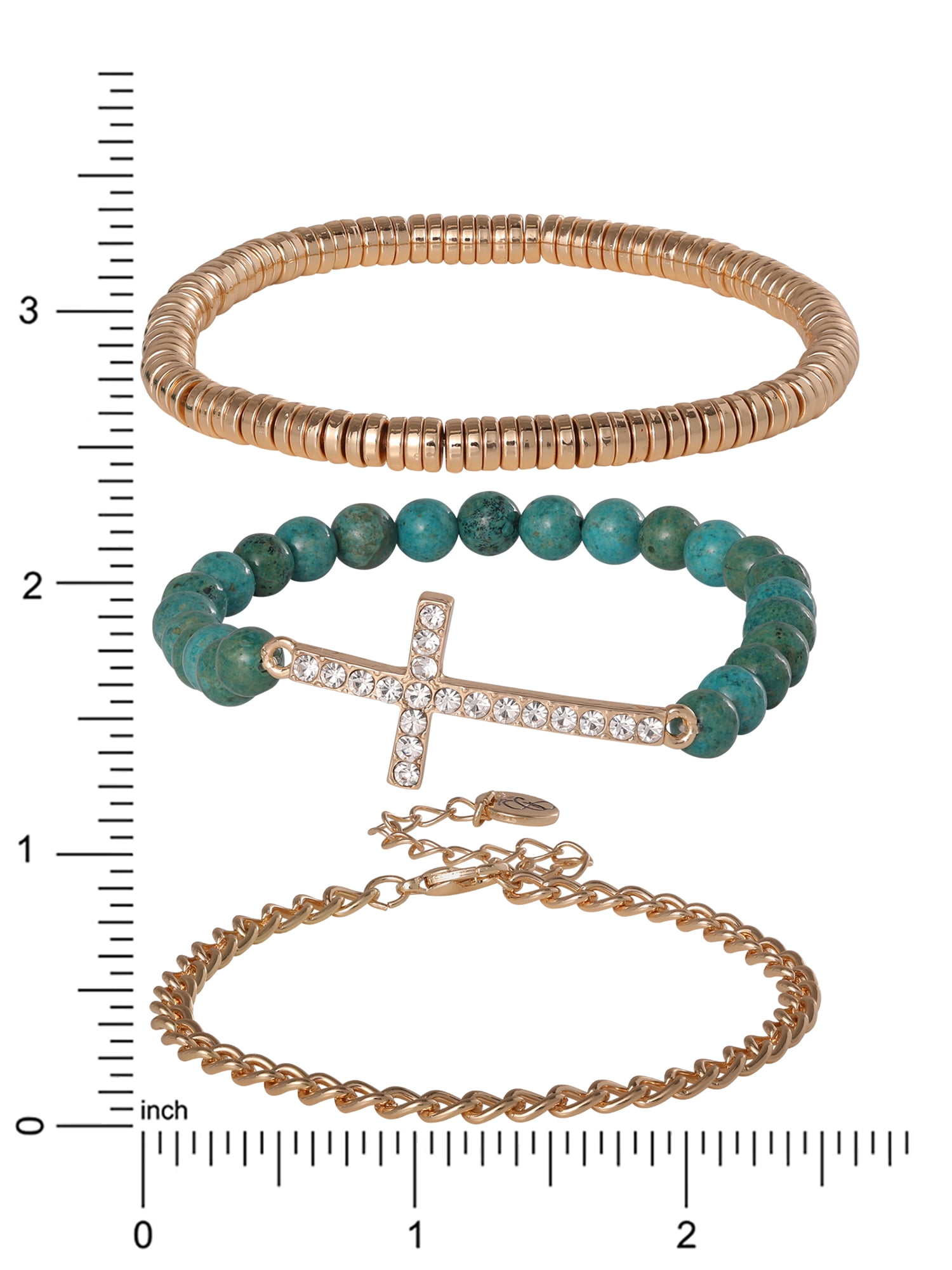Jessica Simpson Women's Cross Bracelet Set, 3-Piece - Walmart.com