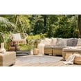 thumbnail image 3 of 5' Round Simply Daisy Aurora French Country Chenille Area Rug, Blush, 3 of 4