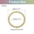 thumbnail image 2 of Uxcell Magnetic Adapter Ring, Magnetic Wireless Charger Conversion Kit Gold, 2 of 8