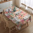 thumbnail image 2 of Shih Tzu Dog and Pioneer Flower Rectangle Tablecloth 60"x84",Waterproof Polyester Rectangle Table Cloth, Wipeable Spillproof Polyester Tablecloth for Dining, Camping, Indoor and Outdoor, 2 of 5