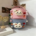 thumbnail image 6 of Taotanxi Empty Easter Basket with Handle & Cute Characters - Bunny Themed Gift Basket Ideal for Egg Hunts & Easter Treat Storage (Pink), 6 of 6