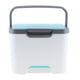 thumbnail image 2 of Caja de almacenamiento de escritorio de mano, organizador de cosméticos de maquillaje de plástico, joyería, de uñas, contenedor de bolígrafo, Azul Macarena Estuche de almacenamiento de maquillaje, 2 of 8