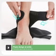 thumbnail image 3 of Toudaret 1Pc High-Elastic Ankle Wrap Ankle Brace Support with Fastener Tape Adjustable Compression Ankle Sleeve, 3 of 8