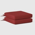 thumbnail image 3 of WestinTrends Solace Outdoor Patio Furniture Seat Chair Square Cushions Without Welt, Set of 2, 20" x 19", Red, 3 of 4