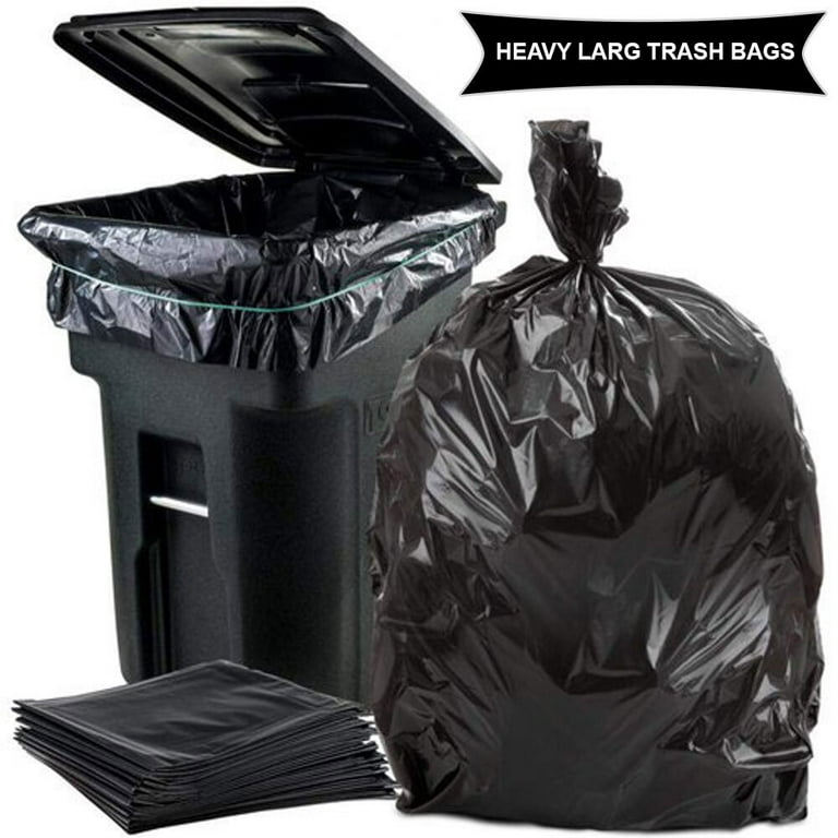 Webster Platinum Plus 1.55 mil Trash Bags 55 gal 39 H x 56 W 70percent  Recycled Black Silver 50 Bags - Office Depot