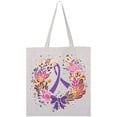 thumbnail image 3 of Inktastic Alzheimers Lupus Fibromyalgia Awareness Wreath Tote Bag, 3 of 4