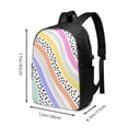 thumbnail image 4 of YFYANG 17" Laptop Backpack, Rainbow Colored Abstract Lines Fashion Travel Work Backpack with USB and Headphone Cable Interface for Men and Women, 4 of 8