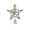 Multicolor-2B-home supplies, variant on LEFTHIGH Home 3D Christmas Tree Topper Star LED Light Ornament Wrought Iron Five-Pointed Star with Glittering Ribbon for Tree Top 25x20cm Gold Multicolor Christmas