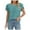 Green, variant on Womens Dressy Casual Tops 2025 Business Work Blouses Summer Shirts Short Sleeve Crew Neck Outfits